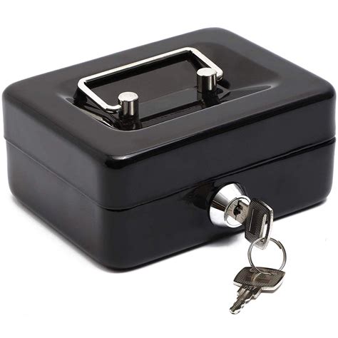 cash metal box|metal money box with lock.